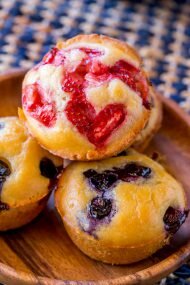 Easy Pancake Muffin Bites that are the perfect breakfast on the go and can be customized with any add-ins you'd like!